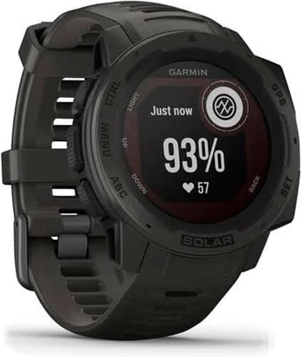 Garmin Instinct Solar Smartwatch - Robuust Sporthorloge met GPS - Waterbestendig - Graphite