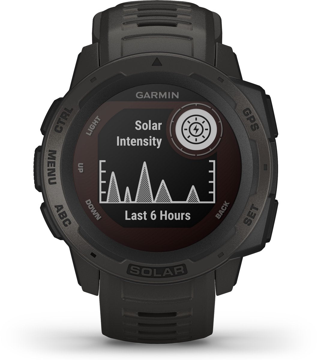 Garmin Instinct Solar Smartwatch - Robuust Sporthorloge met GPS - Waterbestendig - Graphite