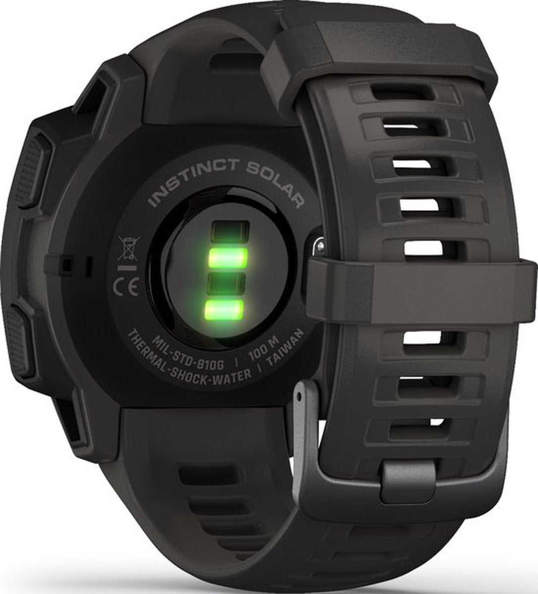 Garmin Instinct Solar Smartwatch - Robuust Sporthorloge met GPS - Waterbestendig - Graphite