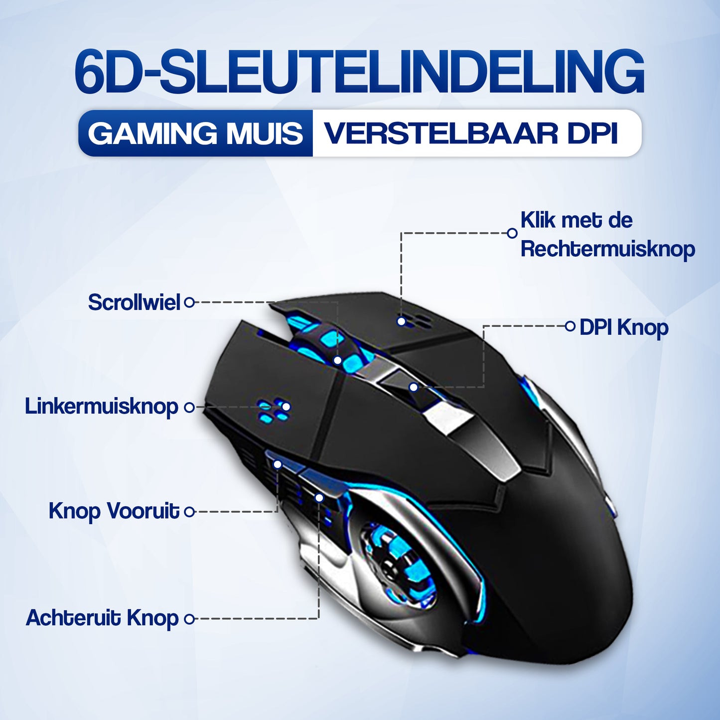 Wireless Gaming Keyboard with Mouse - PREMIUM
