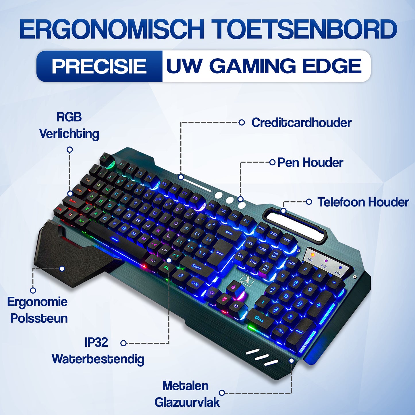 Wireless Gaming Keyboard with Mouse - PREMIUM