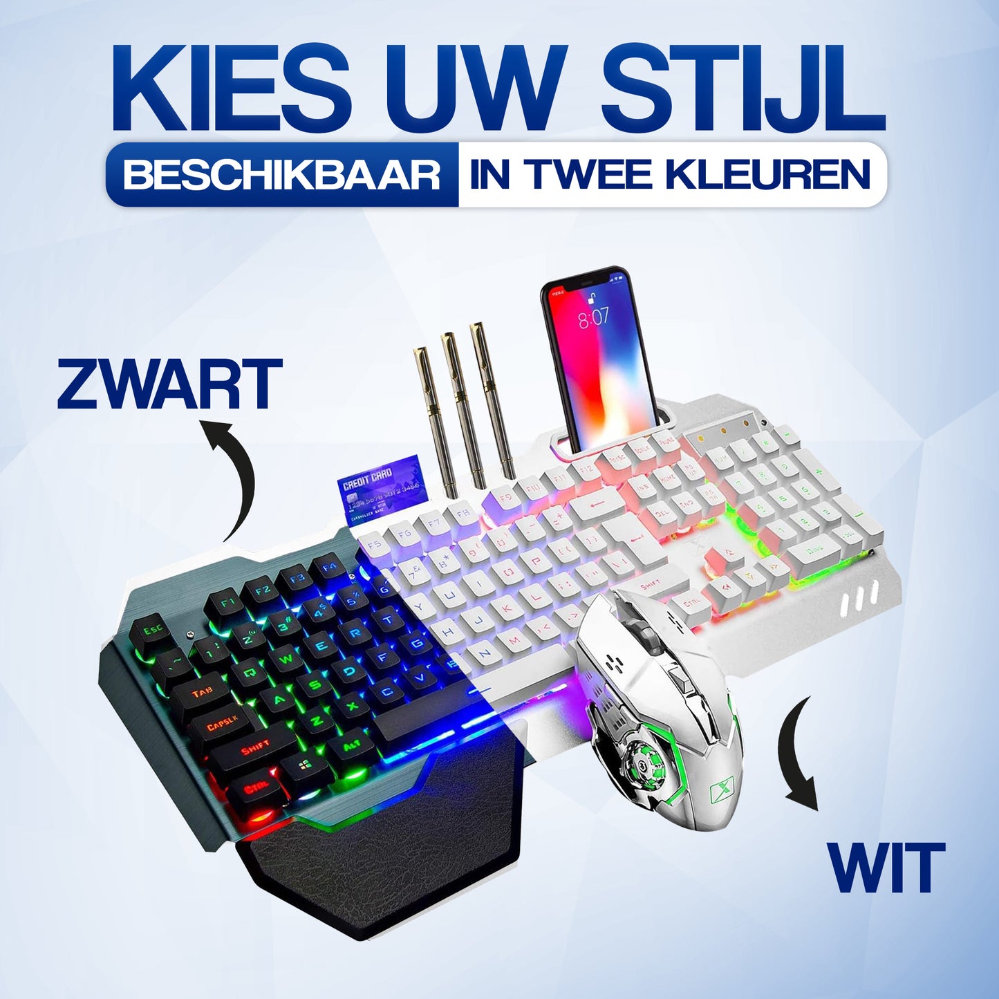 Wireless Gaming Keyboard with Mouse - PREMIUM