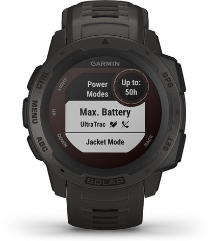 Garmin Instinct Solar Smartwatch - Robuust Sporthorloge met GPS - Waterbestendig - Graphite