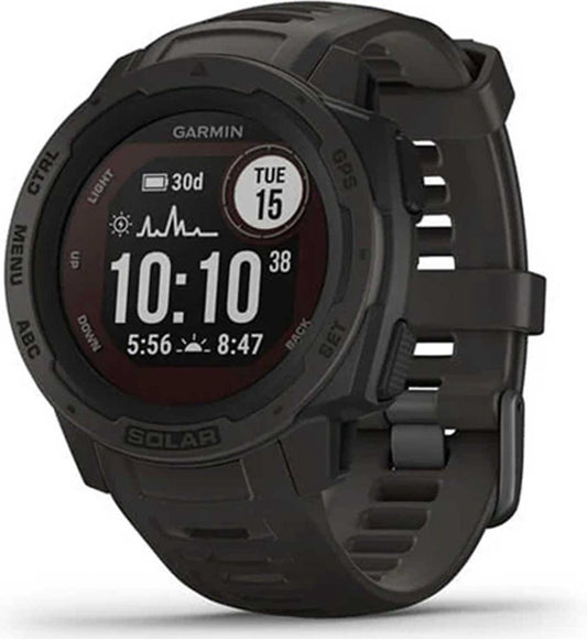 Garmin Instinct Solar Smartwatch - Robuust Sporthorloge met GPS - Waterbestendig - Graphite