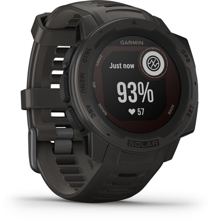 Garmin Instinct Solar Smartwatch - Robuust Sporthorloge met GPS - Waterbestendig - Graphite