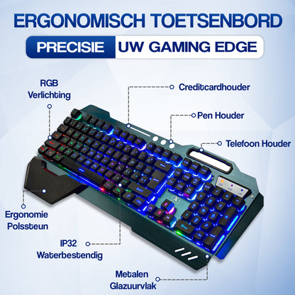 Wireless Gaming Keyboard with Mouse - PREMIUM